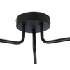 UKEW 3 Way Retro Ceiling Light - Black Vintage E27