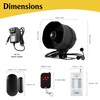 Upgraded WiFi Security Alarm System Kit-Wireless 120db Loud Weatherproof Siren