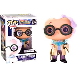 October 2015 Time Travel Exclusive Funko Pop #236 Back To The Future Dr. Emmet Brown Figurine