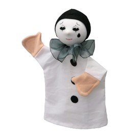 Hand Puppet Doll Plush Doll Fairytale Figure Pierot 25 cm Ideal for Doll Theatre and Role Play for Children Baby Boys Girls