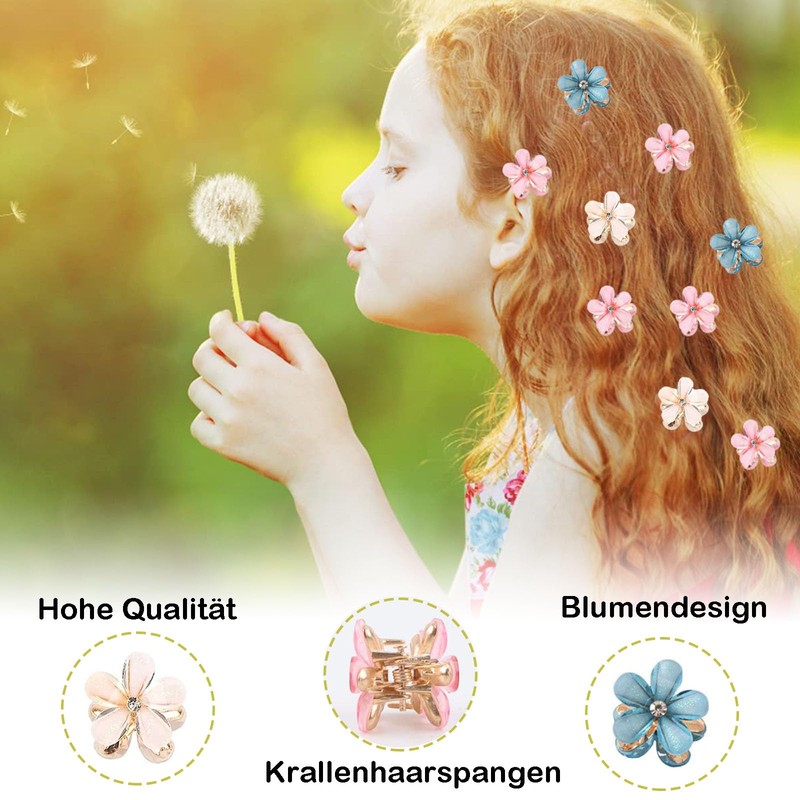 Pack of 15 Mini Diamond Hair Clips, Cute Mini Hair