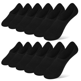 Ordenado Women's 6 Pairs Casual Thin No Show Socks Non Slip Flat Boat Line Multicolor