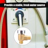 RV Vacuum Breaker Check Valve, Brass Camper Trailer Flusher Check