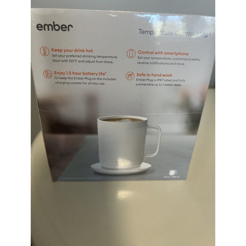 Ember CM191002US 10oz Temperature Control Smart Mug 2 - White