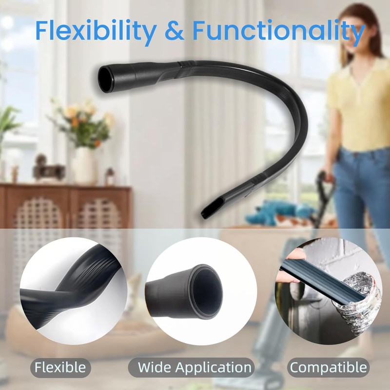 25in Flexible Vacuum Crevice Attachment Tool For All 1-1/4" or
