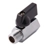 Metaland 1/4" Brass Mini Ball Valve NPT Female x Male
