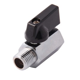 Metaland 1/4" Brass Mini Ball Valve NPT Female x Male Shut-Off Valve