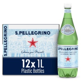 San Pellegrino S.Pellegrino Sparkling Natural Mineral Water, 33.8 fl oz. Plastic Bottles (Pa...