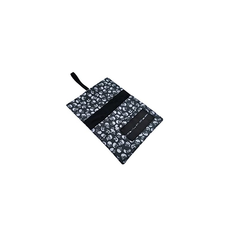 Tabaktasche, Tabakbeutel, Drehertasche aus Stoff f√ºr Herren und Damen, Totenk√∂pfe