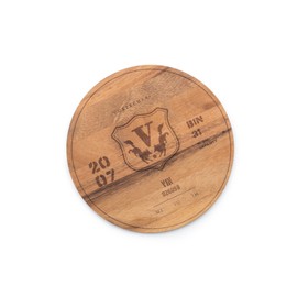 Ironwood Gourmet, 0.5 x 9 x 9 inches, Multi-Use Circle Serving Board: 2007 Wine Barrel