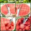 2Pcs Watermelon Slicer Tool Fork 3-In-1 Fruit Fork Fruit Cutters