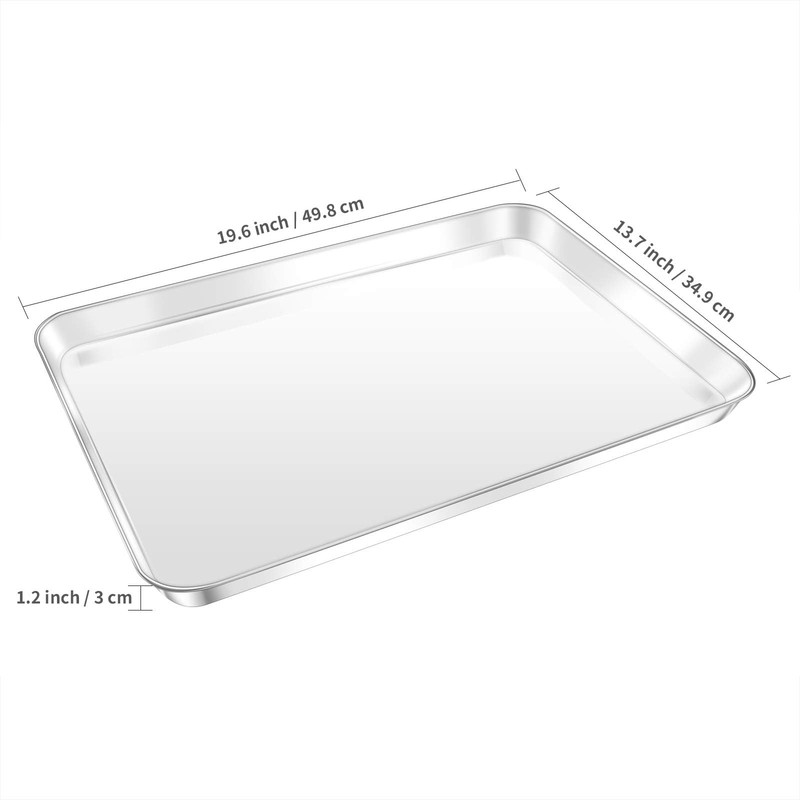 Baking Sheet, Yododo Stainless Steel Baking Pans Tray Cookie Sheet