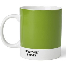 Pantone Porzellan Kaffeebecher Kaffeetasse, Green 15-0343, 1 Stück (1er Pack)