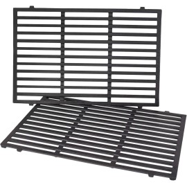 For Weber, for Weber Spirit 300 Series 7638 Grill Grates Replacement - 17.5" Enameled Cast Iron Grill Grates for Weber