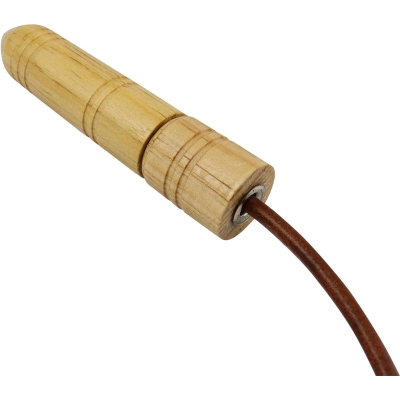 FIRE SPORTS® Cuerda Para Saltar Cuero Piel Con Balero Rotación