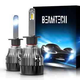 BEAMTECH H1 Fog Light Bulbs 6500K White Fog Bulb Small Size ATV/UTV powersports light