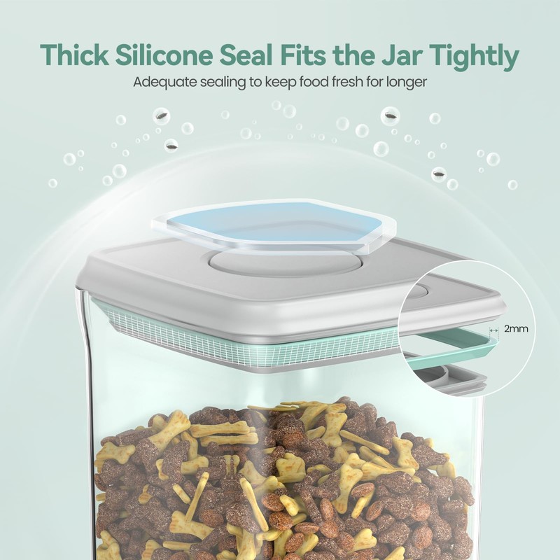FAFAFLYER Dog-Cat POP Treat-Airtight jar-Container - 1.3 Qt/1.2 L and