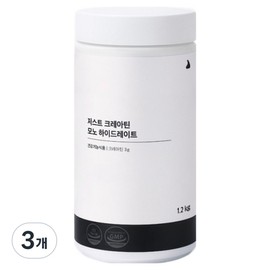 Jambaek Just Creatine Monohydrate Health Supplement, 1.2kg, 3 Pieces / 잠백이 저스트 크레아틴 모노 하이드레이트 헬스보조제, 1.2kg, 3개
