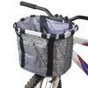 Redlution Bicycle Aluminum Alloy Frame Basket, Silver - Handlebar Mount,