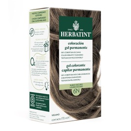 HERBATINT, Coloración Permanente para Cabello en Gel - color RUBIO OSCURO 6N - 170 ml - Sin Amoníaco - 100% Cobertura de Canas - para Pieles Sensibles - con 8 Extractos Naturales BIO