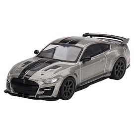 TrueScale Miniatures MINI GT 1/64 Shelby GT500 SE Wide Body Pepper Grey Metallic Left Handle Finished Product