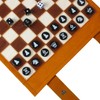Andux Rollable 3 in 1 Chess Backgammon Board Game Microfiber