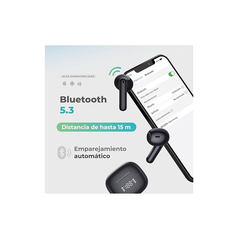 BINDEN Audífonos Inalámbricos Harmony Semi In Ear Sonido Hi-Fi con