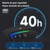 Auriculares Bluetooth para Motocicleta con Micrófono, Micrófono Suave y Duro