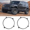 2Pcs 7inch Headlight Retaining Rings, Headlight Mounting Bracket Ring for