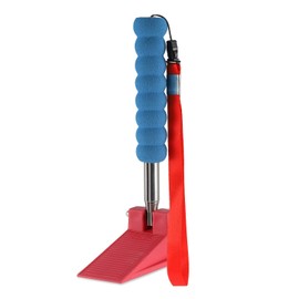 Long Handle Door Stopper Wedge - Heavy-Duty, Adjustable, Non-Slip Rubber Wedge, Extendable Handle for Seniors, Arthritis-Friendly, Fall Prevention, Works on All Floors, Stops Drafts, No-Bend Design