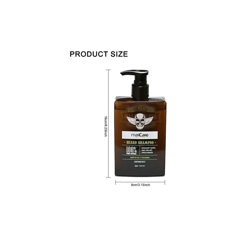Shampoo Para Hombre Barber Barba Cabello Maxcare