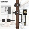 Haidms Oil-Rubbed Bronze Front Door Handle and Deadbolt Set, Entry