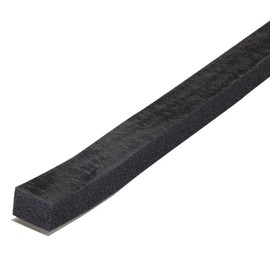 M-D Building Products 06619 3/8 in. x 1/2 in. x 10 ft. Black Sponge Window Seal for Large Gaps