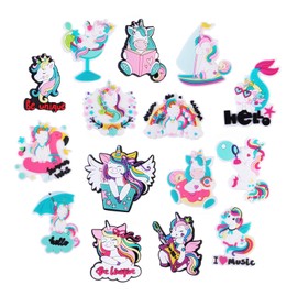 Anten Pink Shoe Charms Crocs Pin Goth and Cartoon Decoration Accessories Durable Waterproof Pin Plug, Suitable for Christmas, Party and Birthday Gifts, Polyvinyl Chloride