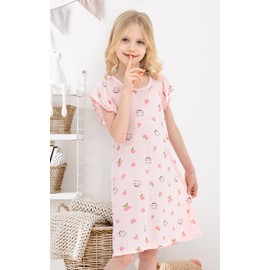 kiddook Girls' Summer Dress,Toddler Soft Breathable Dresses 3-12Years 2 Pack