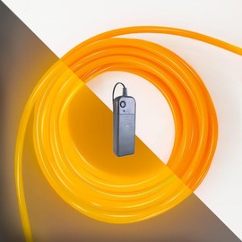 AoDowKate El Wire,5m Yellow neon Wire Flash Electroluminescence, Cutting El Wire,Used for DIY Design, Various Holiday Party Decoration. (Yellow, 5m)