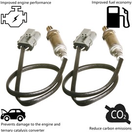 Dropwater 1 Pair Upstream Front Left and Right Side Oxygen O2 Sensor Replacement for Nissan 1993 1992 1991 1990 300Zx 3.0L,Replaces#234-3301 OS880,Set of 2pcs