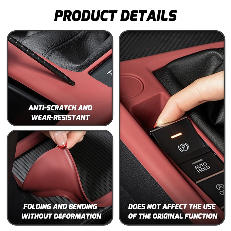 GCZCC for 2025 Volkswagen Jetta Accessories Gear Shift Panel Trim