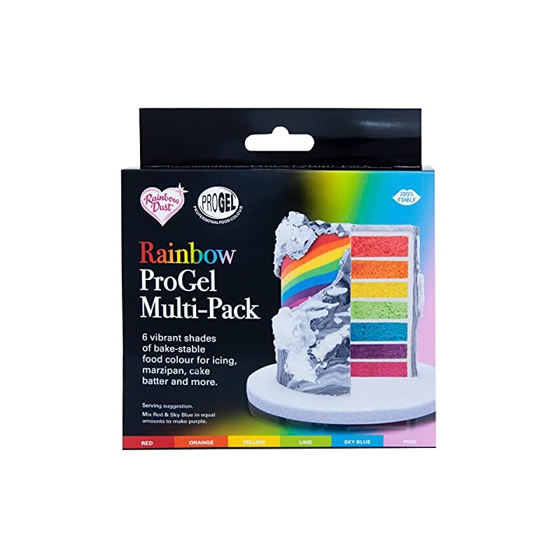 Rainbow Dust ProGel Rainbow Multi Pack 6 x 25 ml