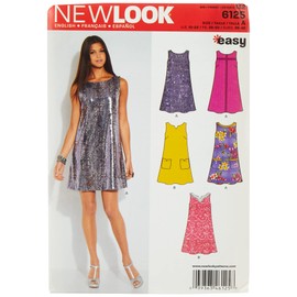 Simplicity Creative Patterns New Look 6125 Misses' Dress, A (10-12-14-16-18-20-22)