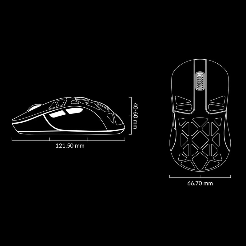 M3 Mini 4K Wireless Mouse Signature Edition 5.1/2.4 GHz/Wired Optical