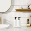 Prus Waso White Soap Dispenser Set, Contains a Bathroom Hand
