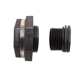 1" Drain Valve Plug Kit for Rain Barrels, Tuff Stuff, Rubbermaid Water Tanks, Behrens Steel Tanks, Tubs, Pools