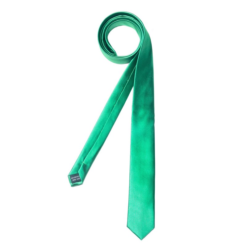 DonDon men's slim tie, 5 cm, plain, matt, shiny and