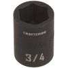 CRAFTSMAN Shallow Impact Socket, SAE, 1/2-Inch Drive, 3/4-Inch (CMMT15854)
