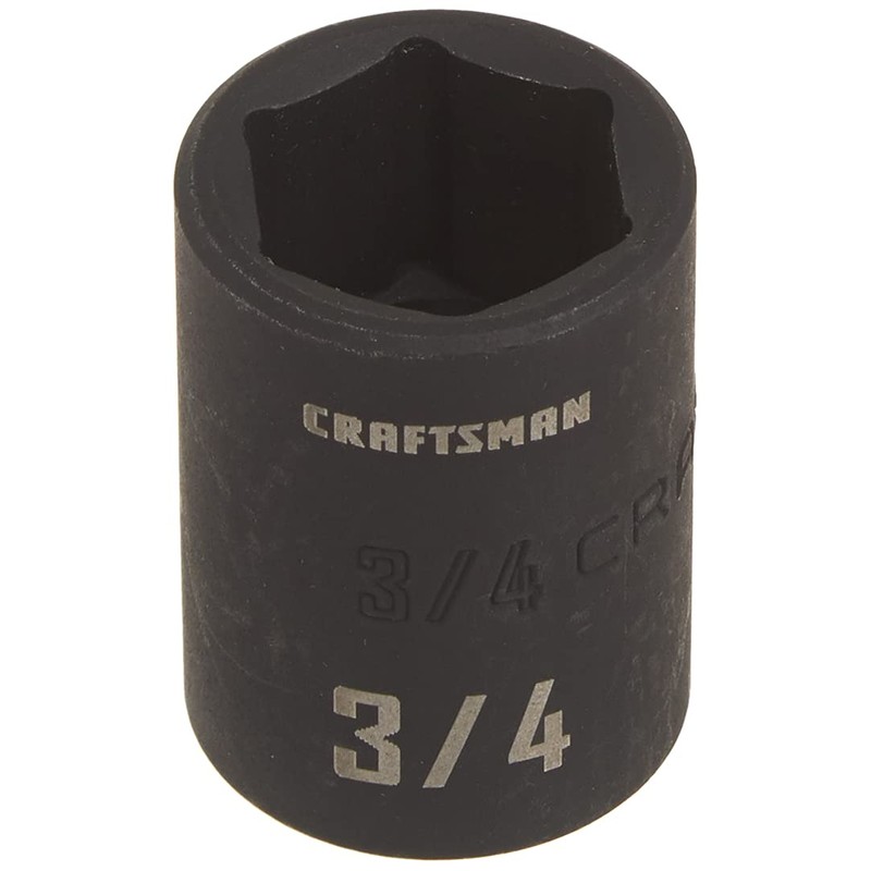 CRAFTSMAN Shallow Impact Socket, SAE, 1/2-Inch Drive, 3/4-Inch (CMMT15854)