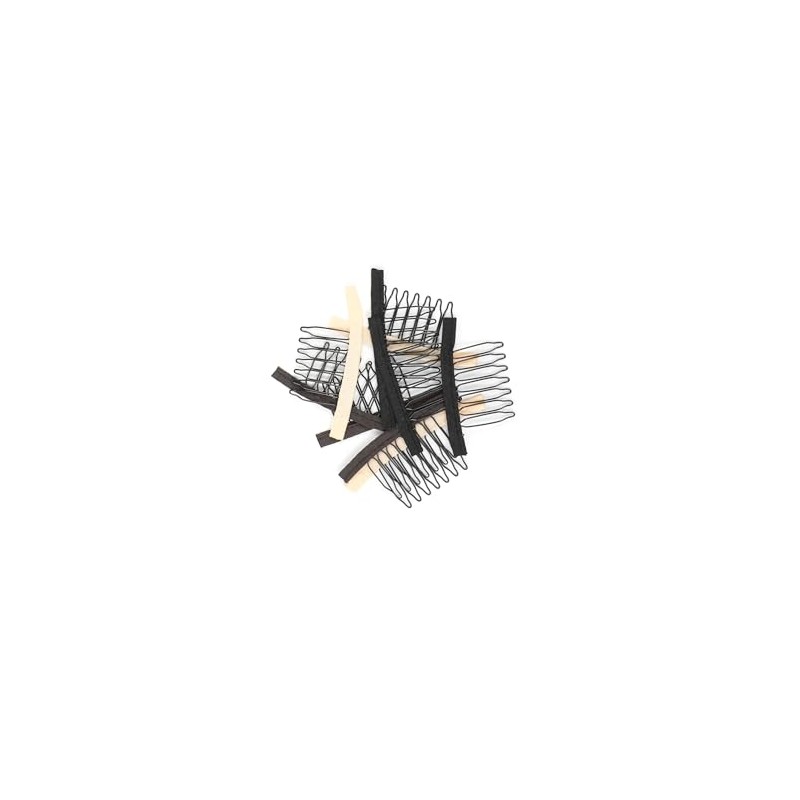 Xuxisowo 30 Pcs Stainless Steel Wig Clips, 7-Teeth Wig Combs