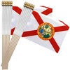 TSMD Florida FL State Flag on Wood Stick Small Mini