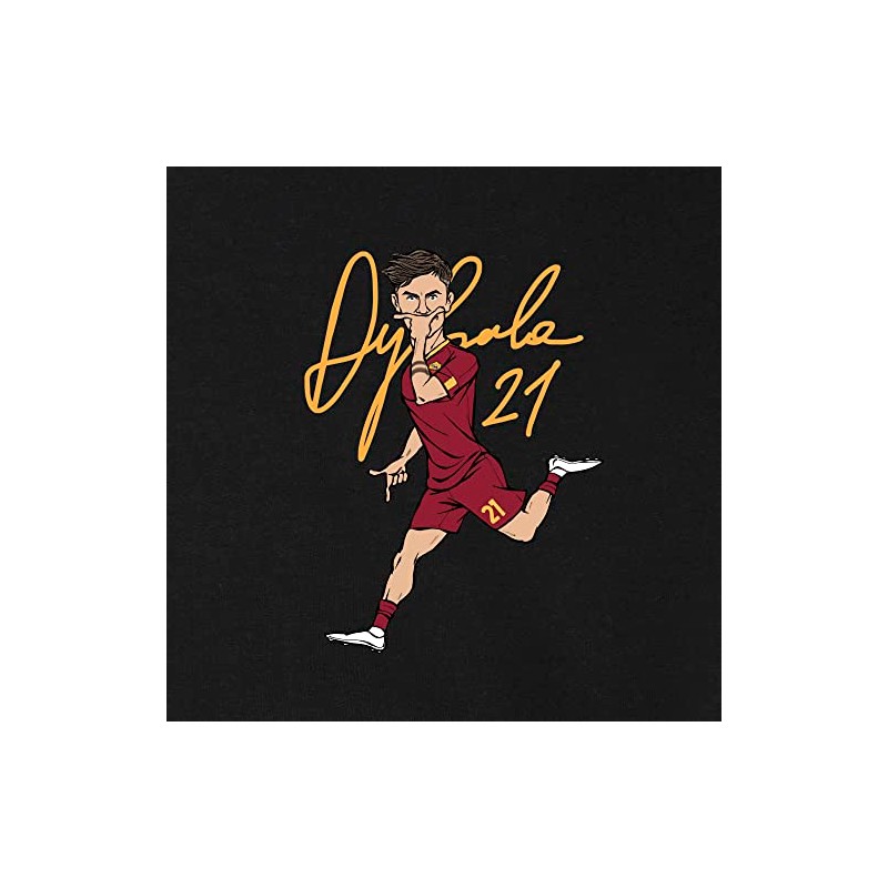 AS Roma Girocollo Nero Dybala Kids 6y, Unisex-Bambini, 6 Anni