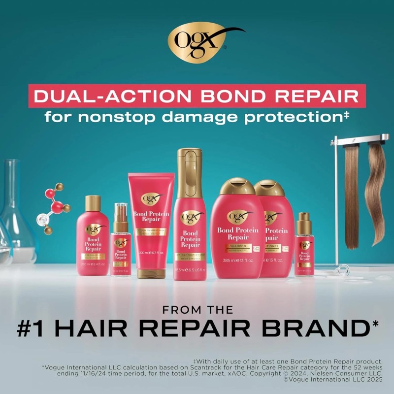 OGX Bond Protein Repair Shampoo & Conditioner Sulfate-Free Damage Repair